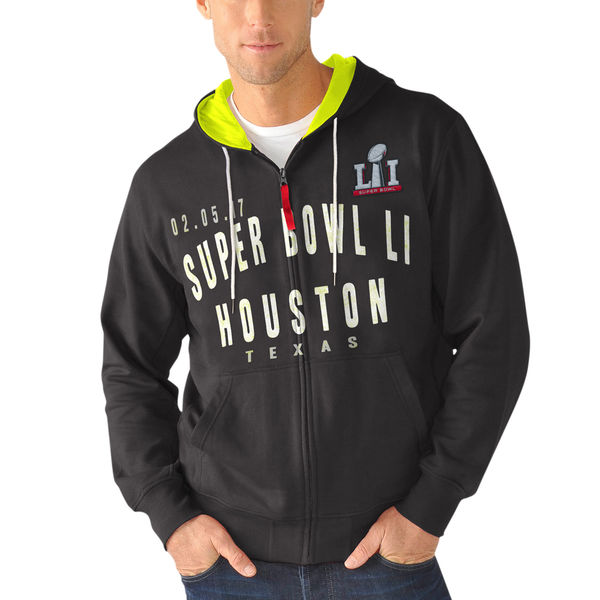 Super Bowl LI G-III Sports by Carl Banks Carry Full-Zip Hoodie - Black
